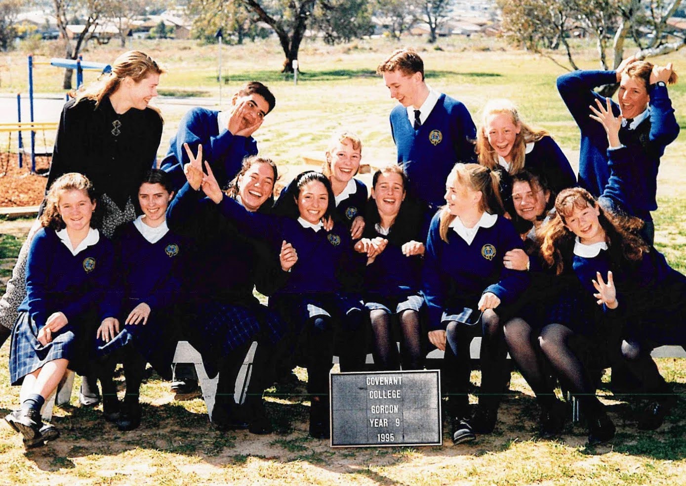 Yr 9 Class with Mrs Jocelyn James - 1995