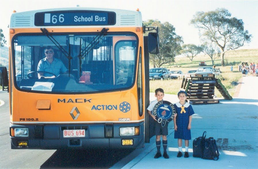 1st school bus to Gordon