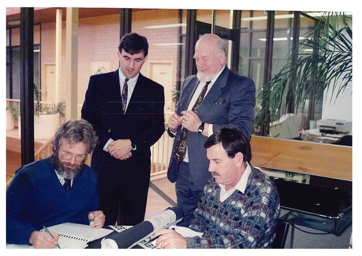 Signing of the first architectural contract